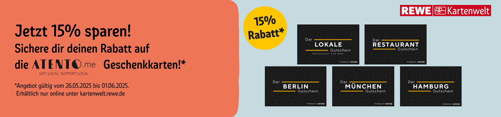 Atento 15% Rabatt-Aktion - Gelange hier zu dem Produkt