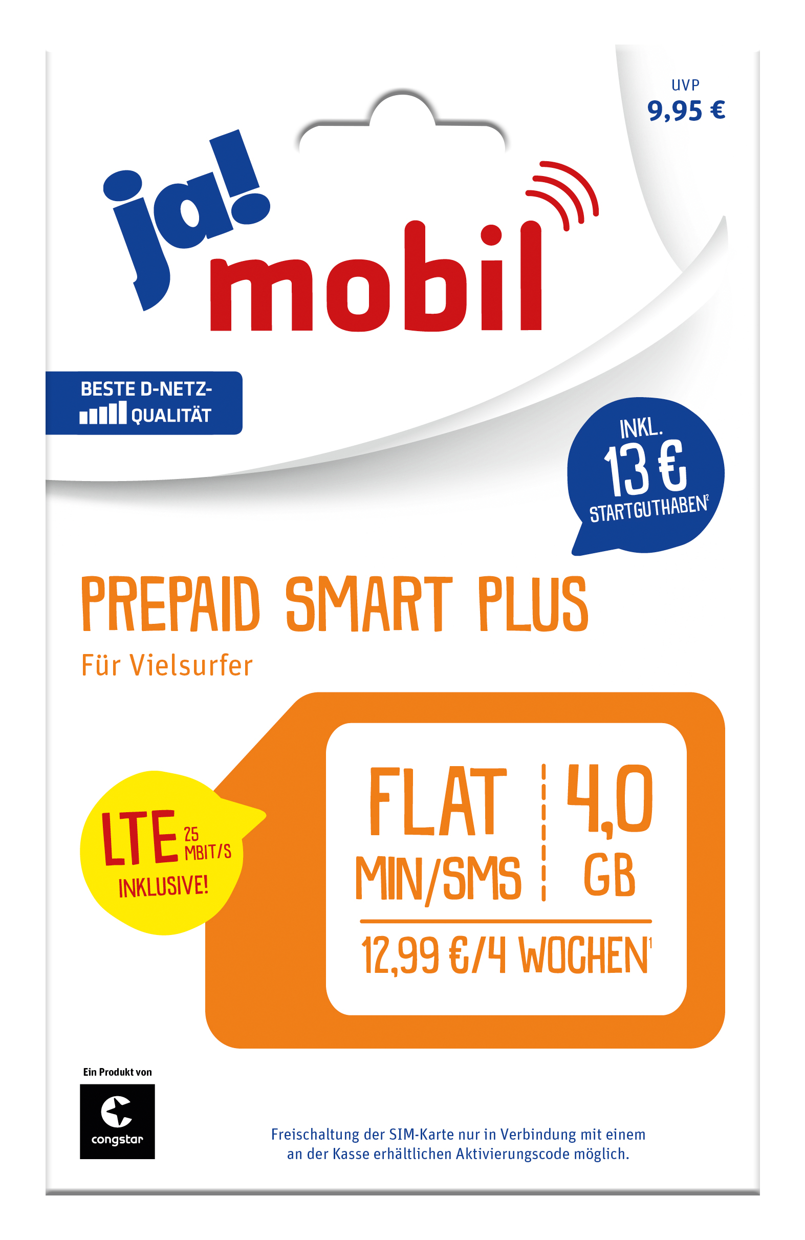 ja! mobil Smart - Handyaufladung